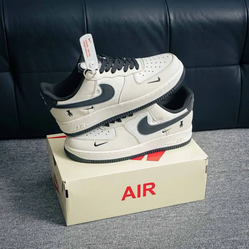 Nike Air force 1 07 Low Violent Bear Joint Linen Beige Black - Image 2