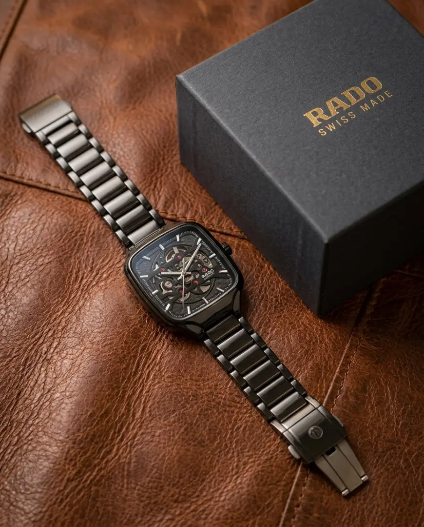 Rado True Square Automatic Open Heart Full Black & dimond - Image 2