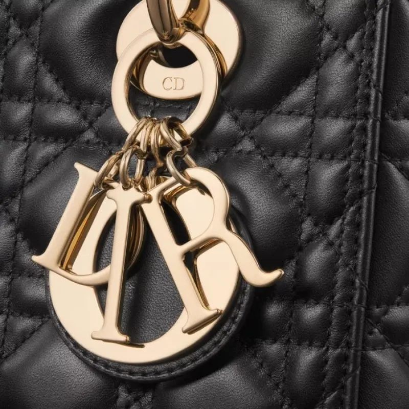 Dior Lady My ABC Gold With OG Box & Dust Bag (Black-733) - Image 7