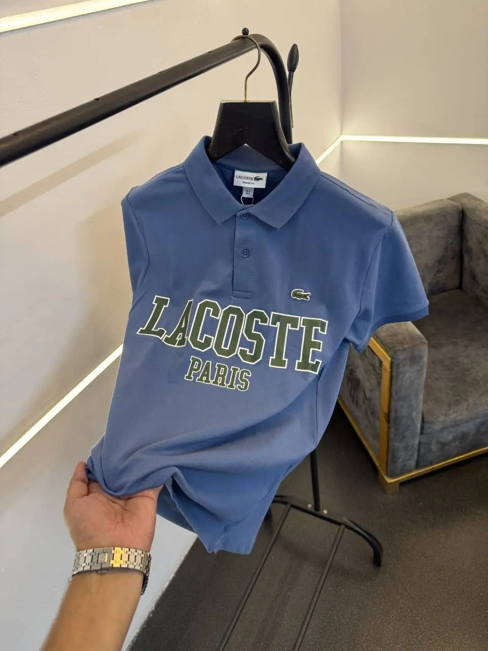 Lacoste Imported polo tshirt blue sale - Image 2