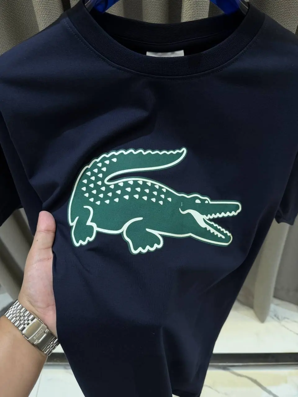 Lacoste Premium Navy Store Article Tshirt - Image 4