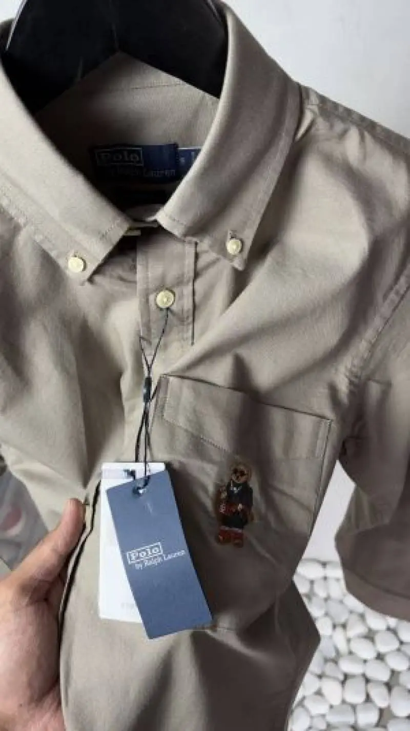 Ralph lauren premium bear logo shirt 1261 - Image 3