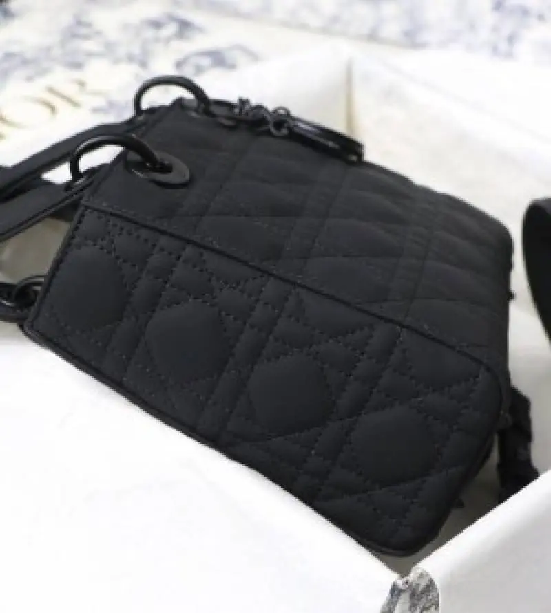Dior Lady My ABC Matte Black With OG Box & Dust Bag (Black-383) - Image 4