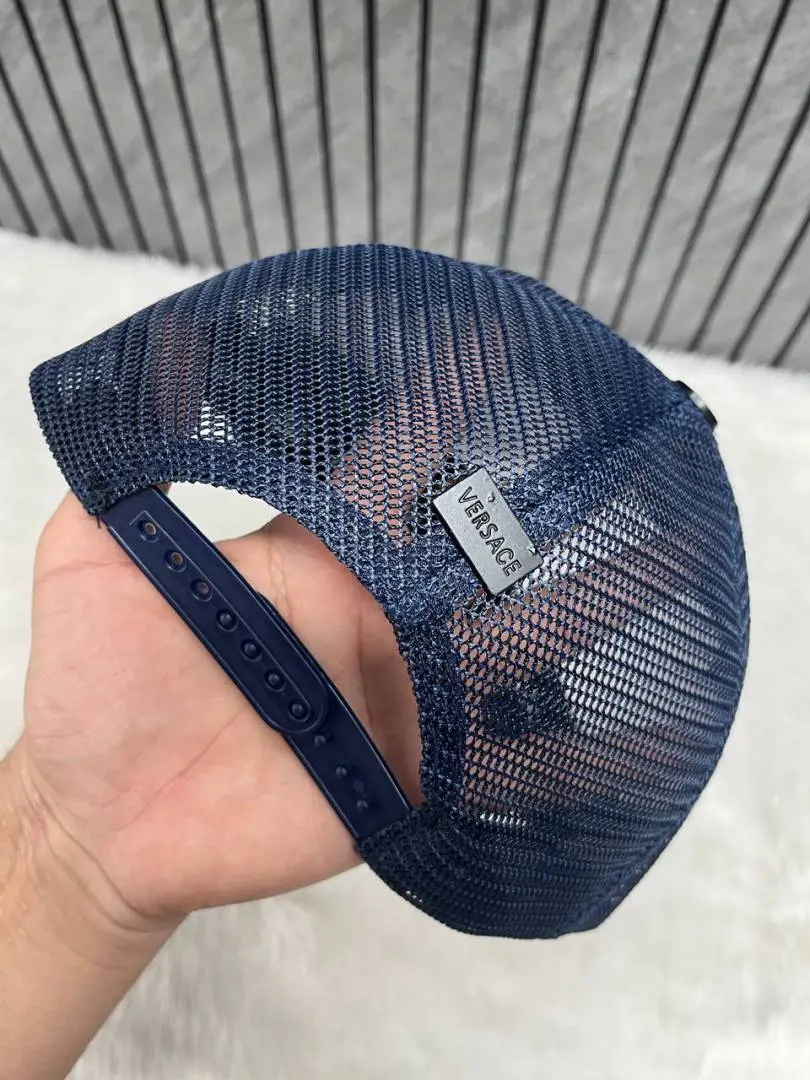 Versace Medusa Front Logo Premium Trucker Hat With Safety Box - Image 6
