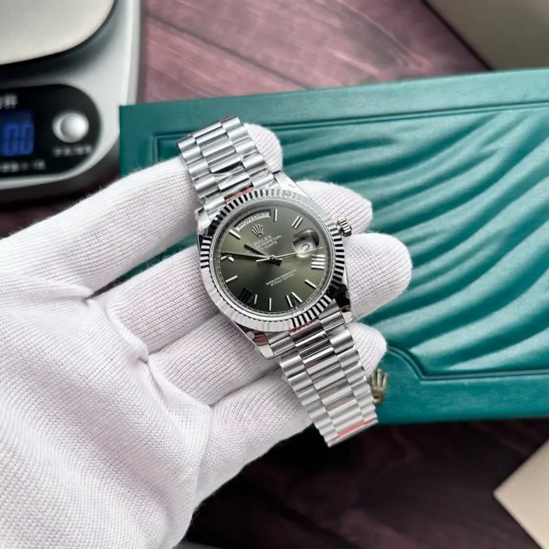 Rolex Oyster perpetual Day Date Steel-Green Ref228236 Z-R Quality - Image 4