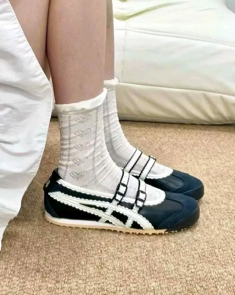 Onitsuka Tiger Mexico 66 TGRS Black Cream Mary Jane 6181 - Image 7