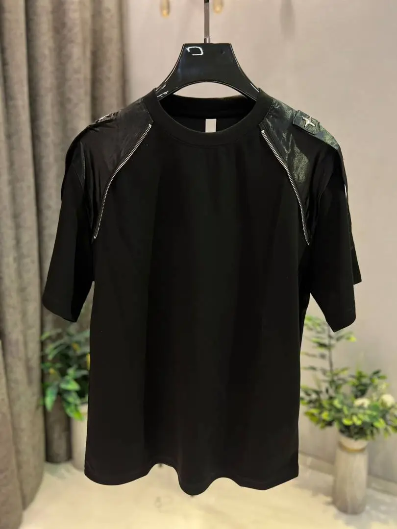 KOREAN IMPORTED HIGH DEMAND ARTICLE T-SHIRT BLACK