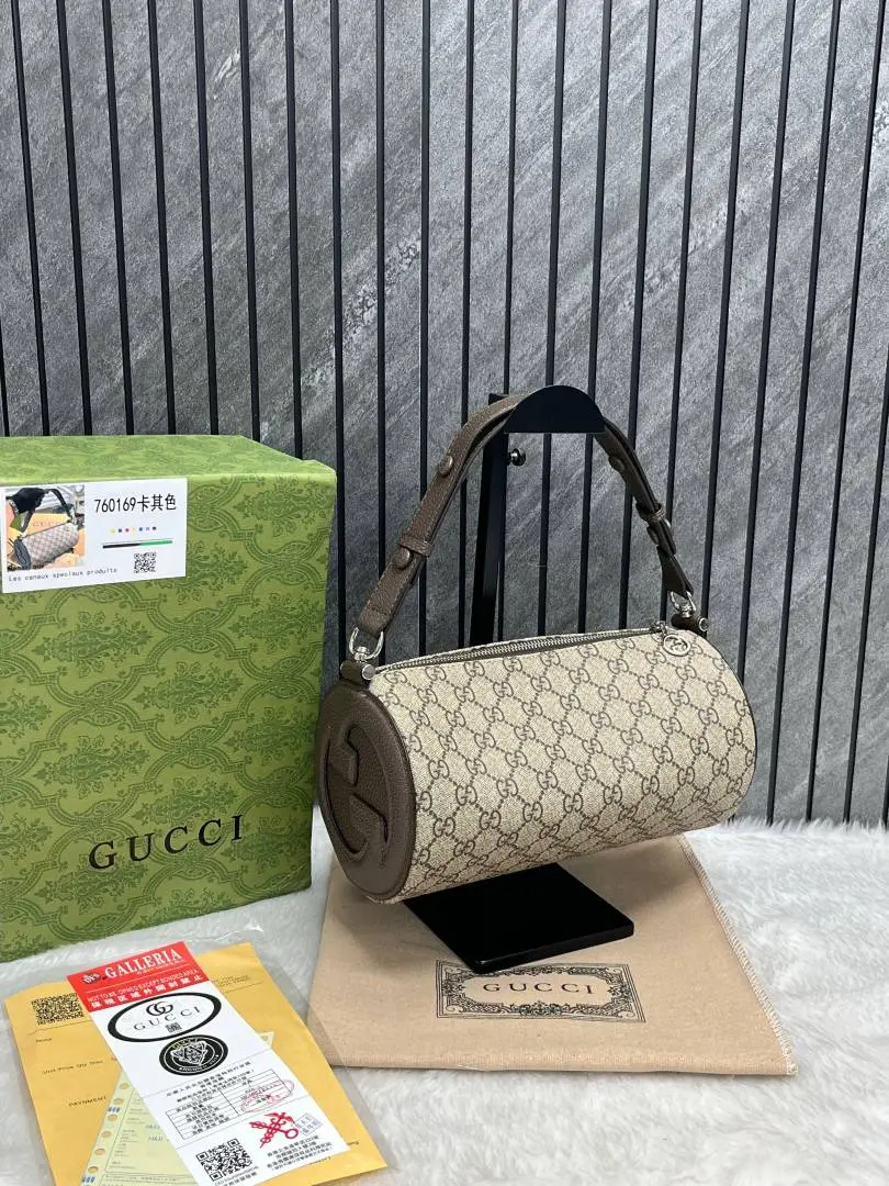 Gucci GG Supreme Round Vanity Crossbody Bag With OriginalBox DustCover - Image 2