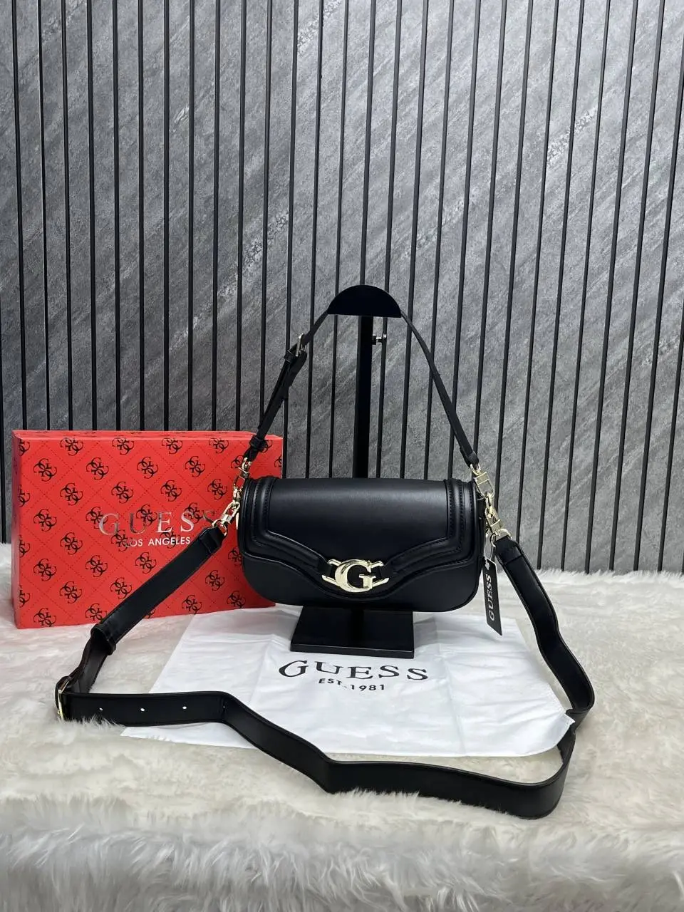 Guess DEA Logo Shoulder Bag With Original Box & DustCover - Image 3