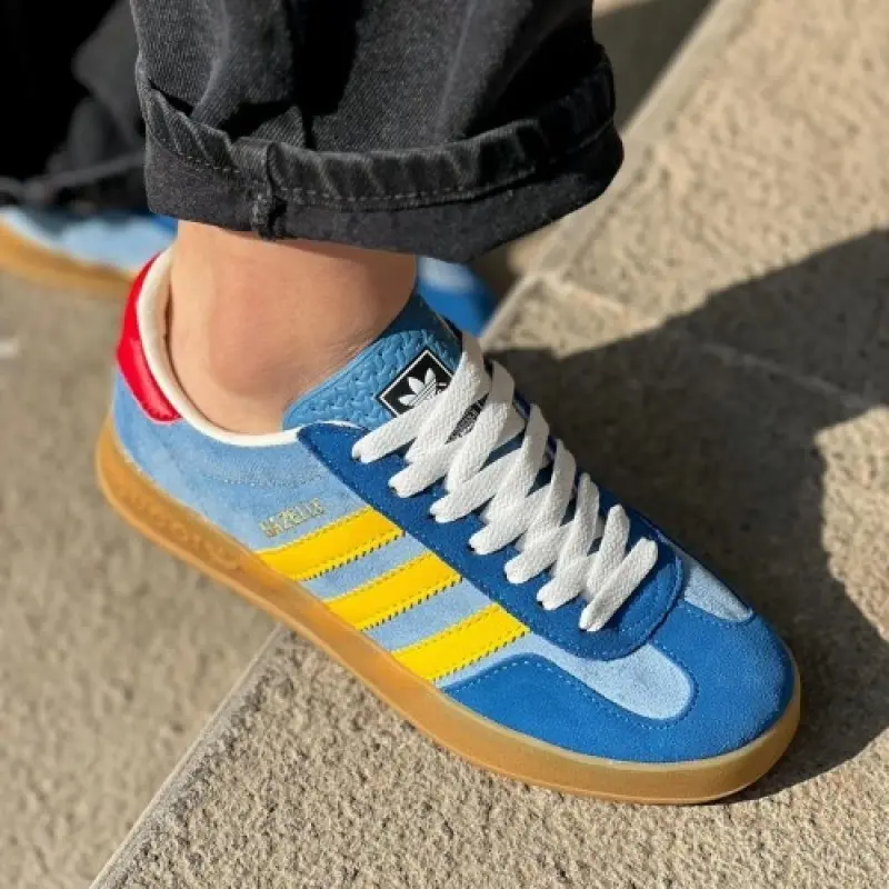 Adidas x gazelle light blue yellow - Image 4