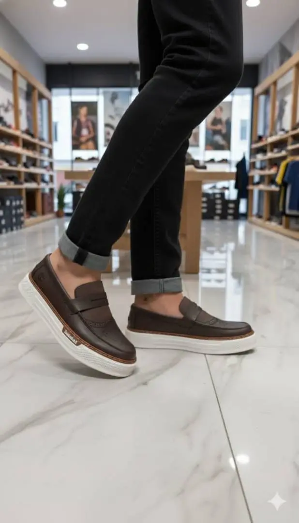 TIMBERLAND SLIP-ON BROWN WHITE CASUAL SNEAKER 2025 - Image 4