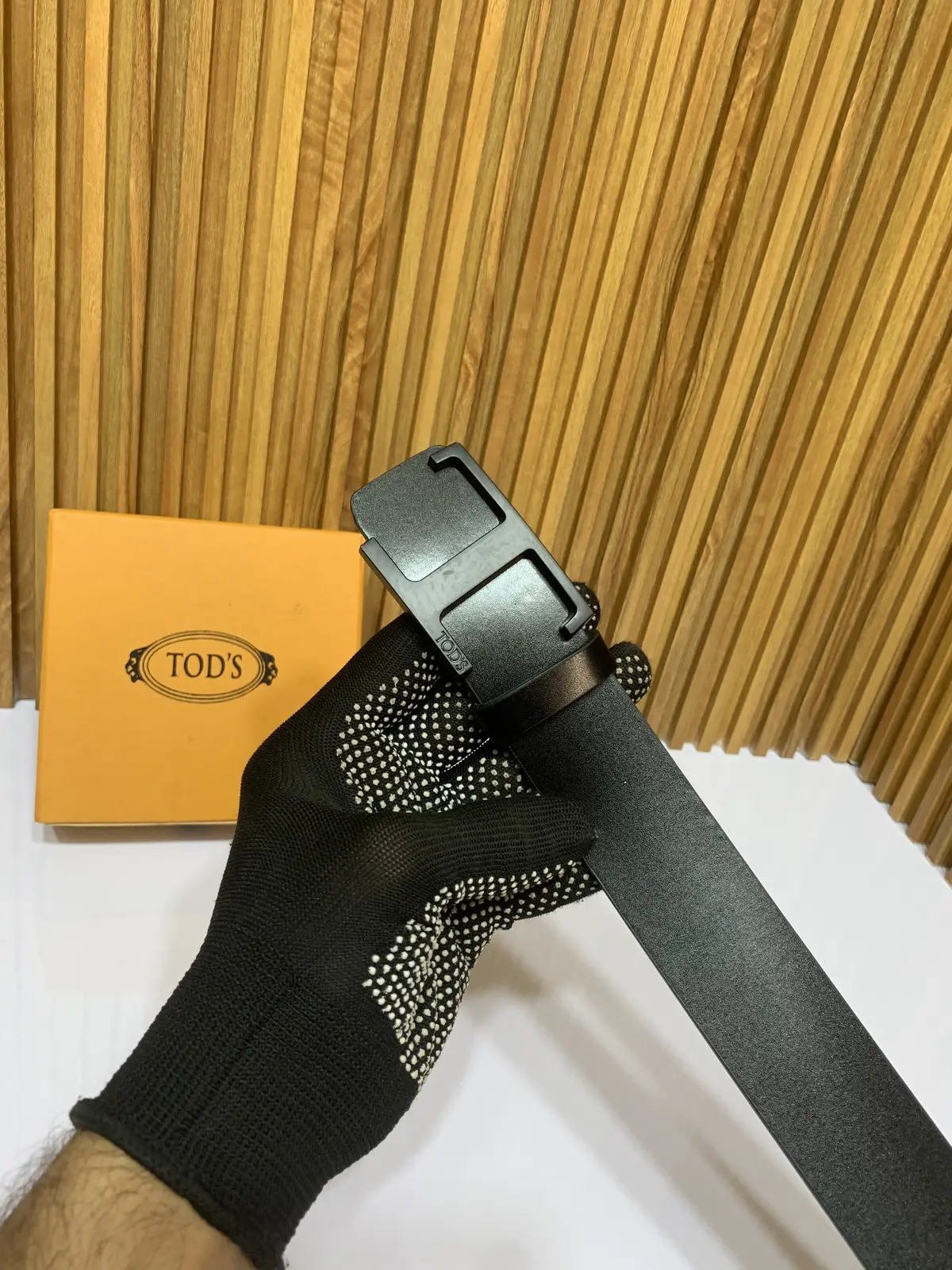 11 TODD'S FULL BLACK PREMIUM QUALITY BELT WITH BOX - Image 4