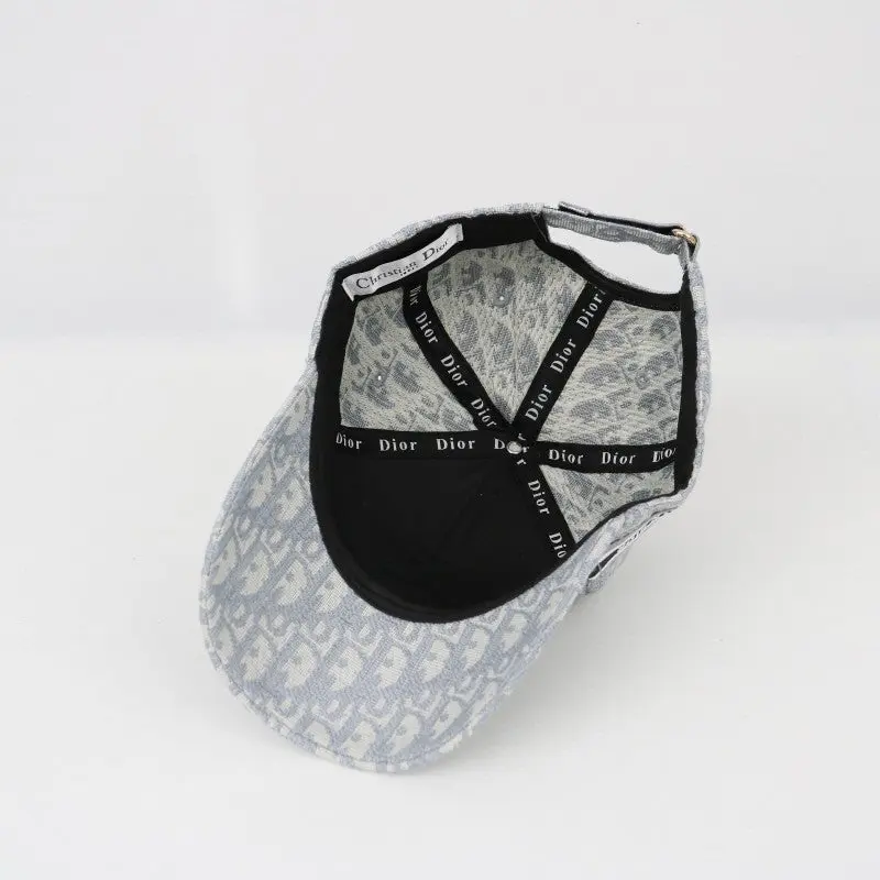 Dior Cd Oblique Monogram Premium Unisex Cap ( With Safety Box ) Grey - Image 5