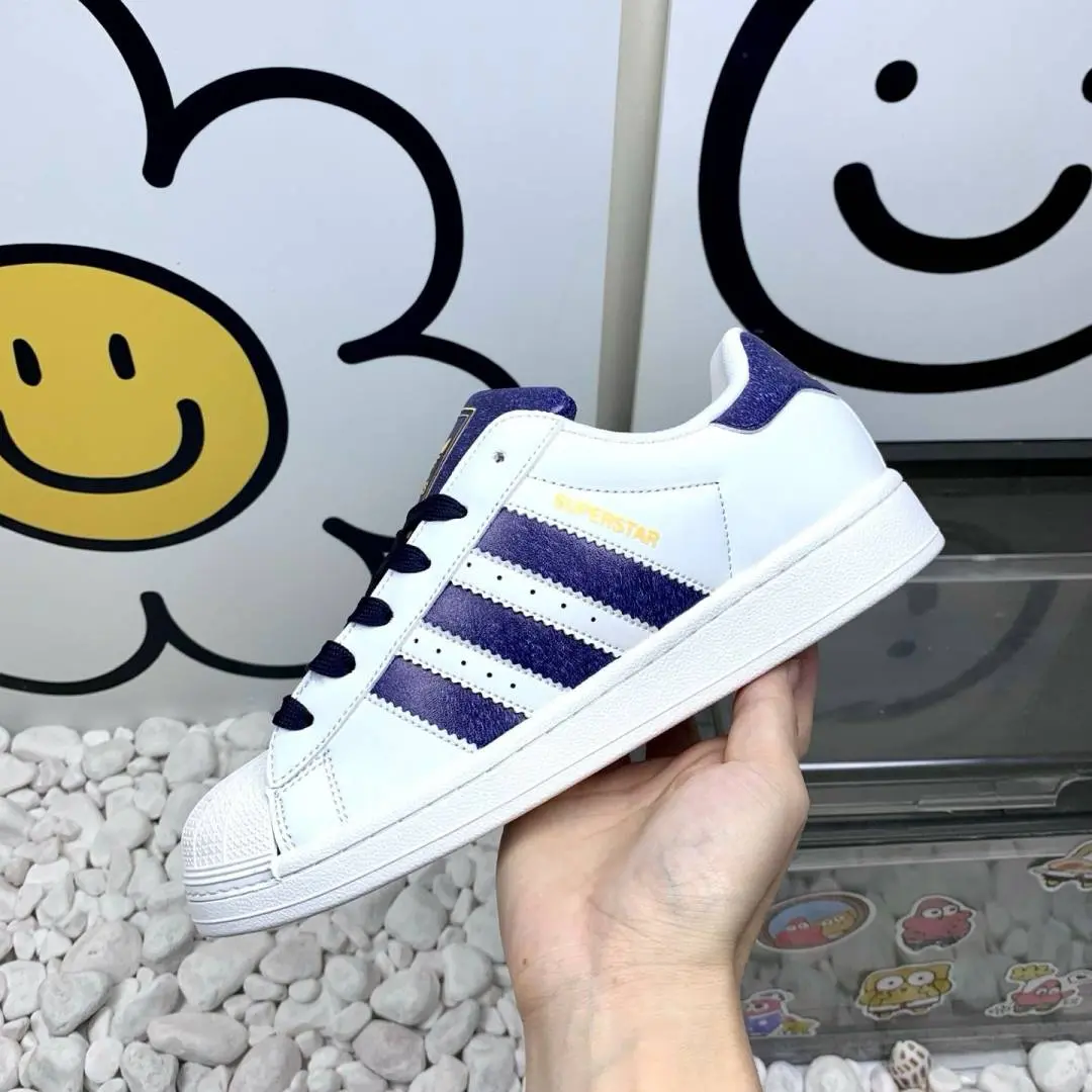 Adidas SUPERSTAR WHITE NAVY 2025 - Image 6