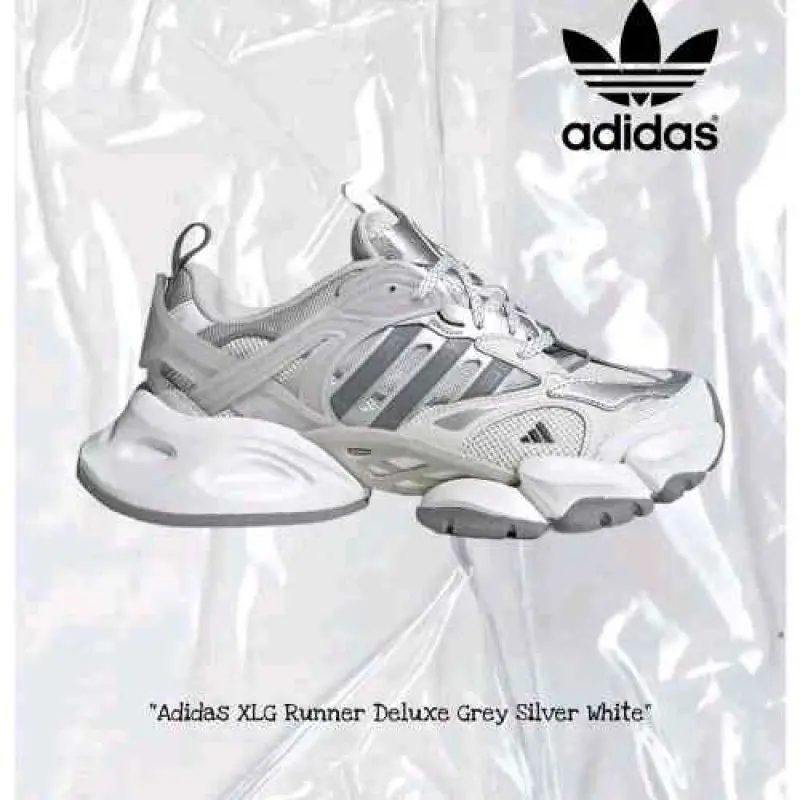 Adidas Vento XLG Runner Deluxe Grey Silver 963 - Image 3