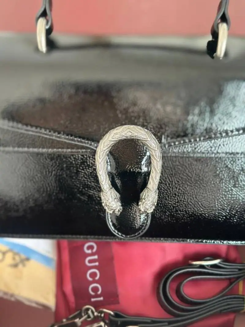 Gucci Dionysus Top Handle Patent Leather With OriginalBox DustCover Highend - Image 4