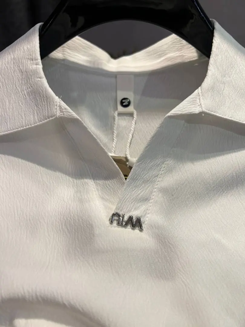 KOREAN IMPORTED HIGH DEMAND ARTICLE POLO T-SHIRT WHITE - Image 3