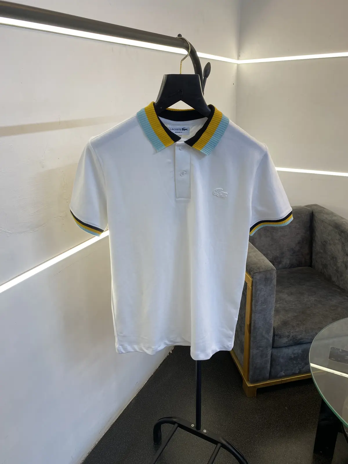 Lacoste pique imported polo tshirt white - Image 2