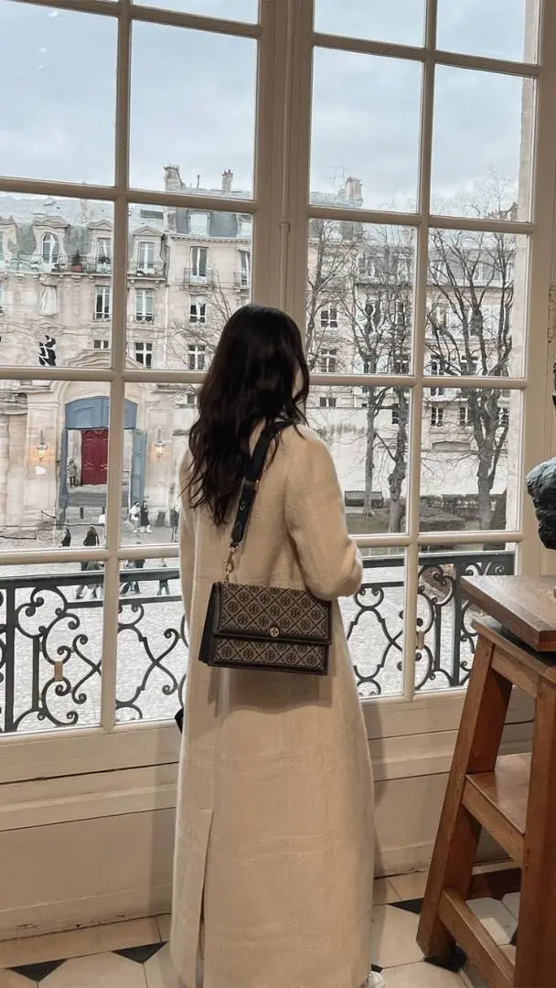 Tori Burch T Monogram Jacquard Crossbody Bag With OriginalBox 2SlingBelt Premium - Image 5
