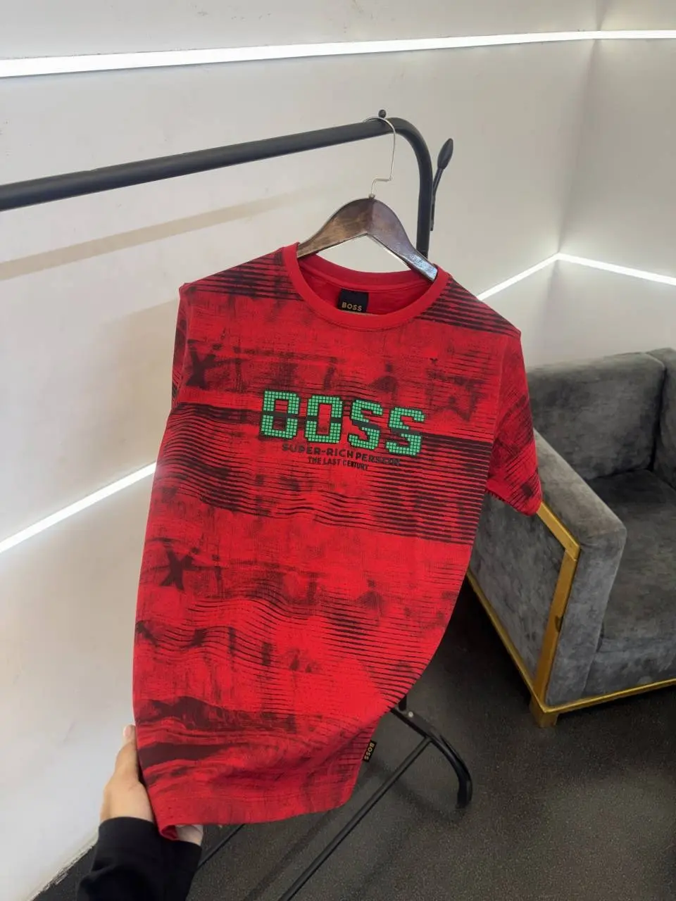 Hugoo boss turkey imported round neck tshirt red - Image 2