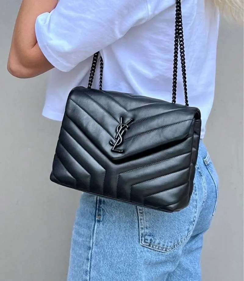 Ysl Lou Lou Medium Size 8802 Shoulder Bag With Original Box & DustCover Packing - Image 3