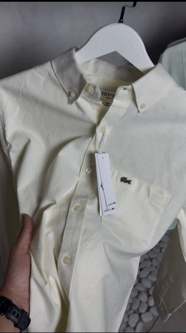 Lacoste Premium Linen Striped Shirt 1995
