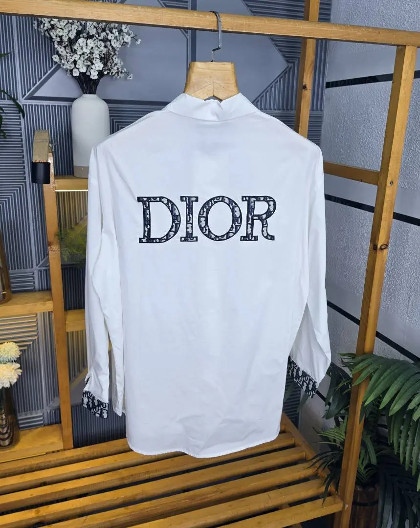 Dio Back Print Shirt White S110-W - Image 6