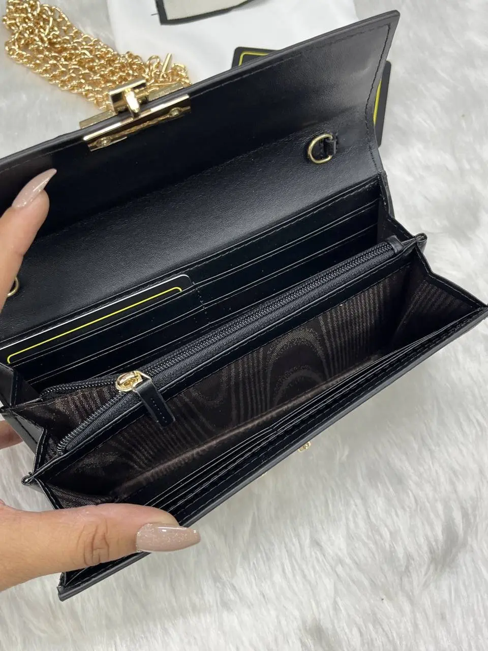 Gucci GG Padlock Chain On Wallet Premium Coded With OriginalPacking - Image 10