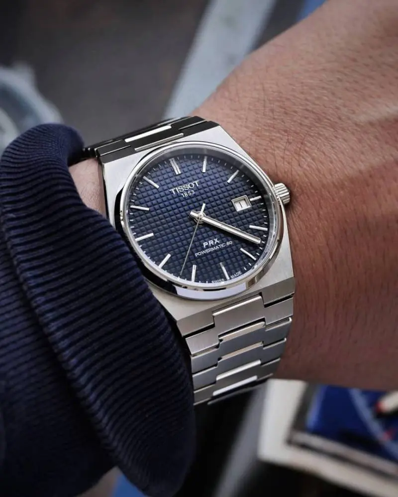 Tissot 1853 Prx Automatic Top Quality silver dark blue - Image 8