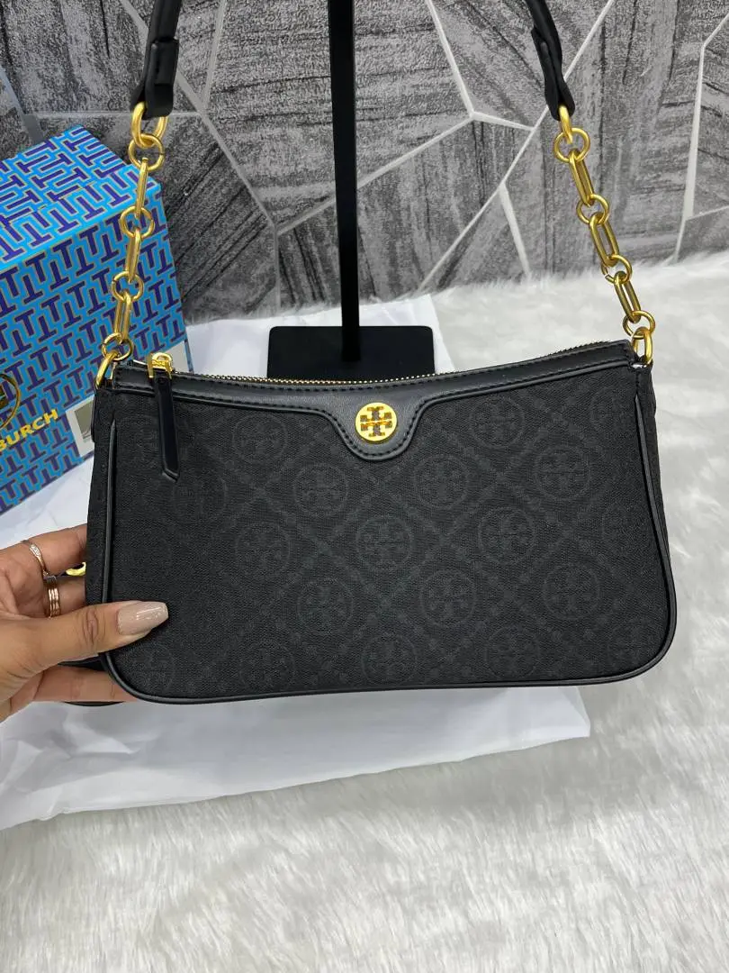 Torryy Burch Black Studio Shoulder Crossbody Bag With OriginalBox & DustCover - Image 2