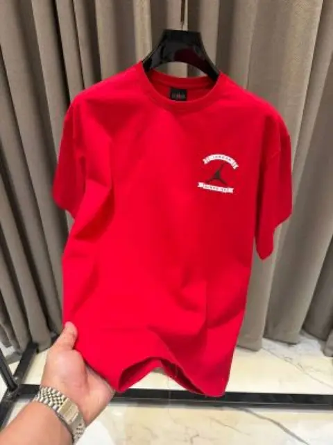 Jordan impoted primium T-shirt Drop Shoulder Red