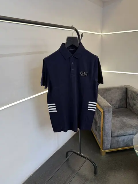 Balenciaga a luxurious imported polo tshirt navy blue Sale