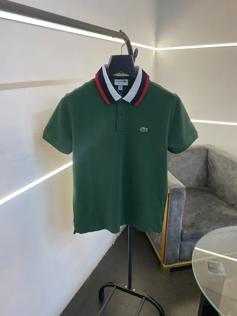 Lacoste imported polo tshirt green
