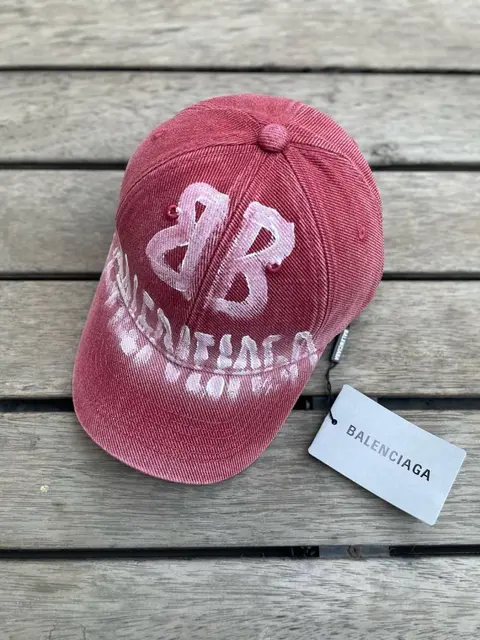Balenciaga Red Street Graffiti Premium Unisex Cap With Safety Box