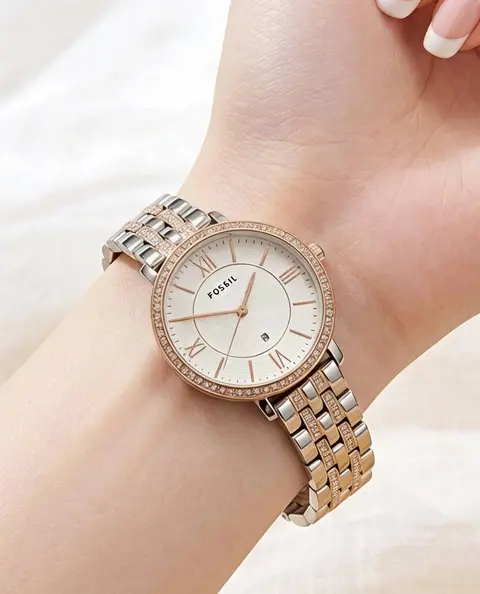 Fossil Jacqueline 2Ton Rose Gold White
