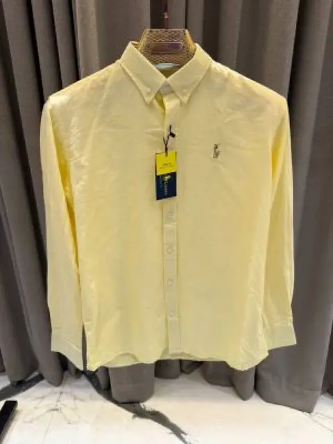 Ralph LAUUREN LINEN SHIRTS LEMON YELLIW