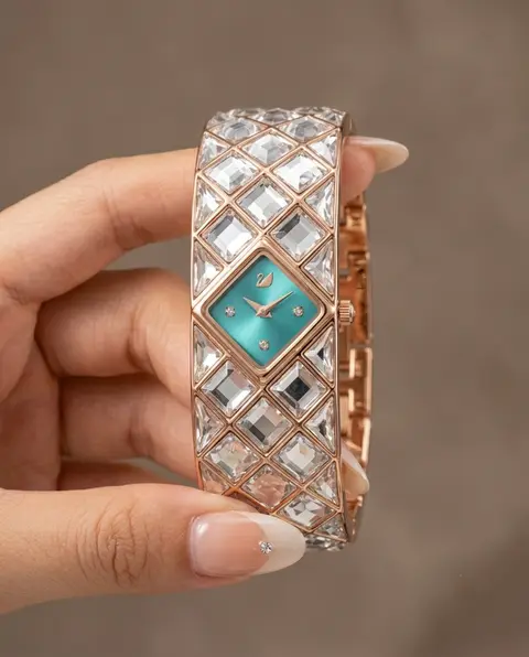 Swarovski Curiosa Bangle Copper To Tiffany