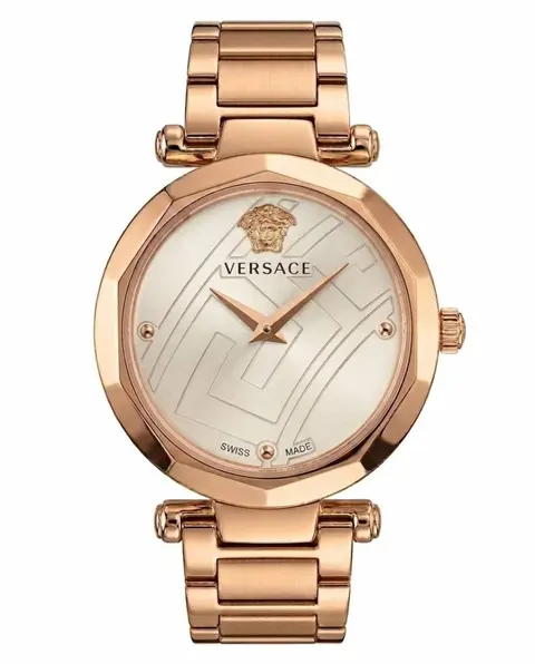 Versace heritage rose gold white dail