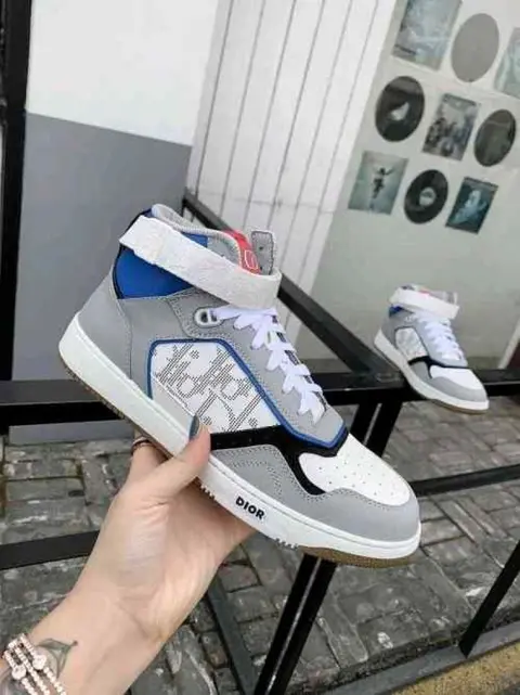 Dior B27 Blue High Top Oblique Galaxy 532