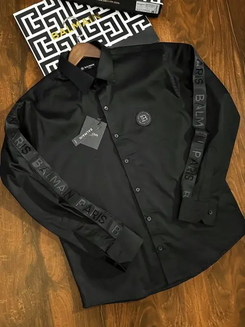 Balmain IMPORTED STORE ARTICLE SHIRT black