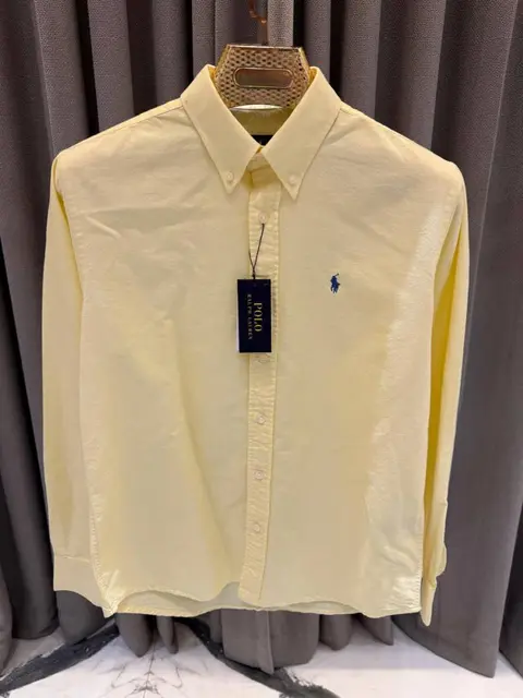 Ralph Lauren Chest Logo Full Sleeves Shirt Yellow