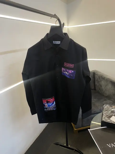 Valentino garavani water nights patches box pack shirt black