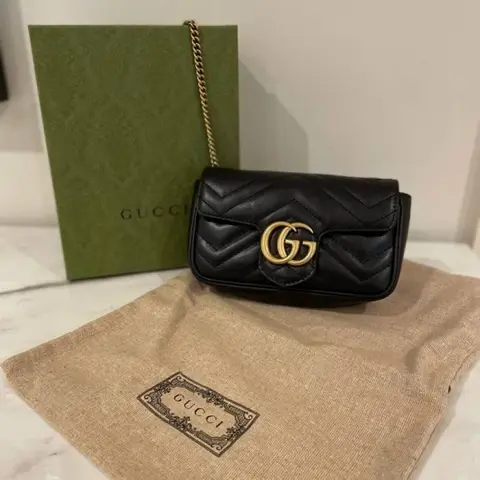 Gucci Marmont Mini Black With OriginalBox Premium