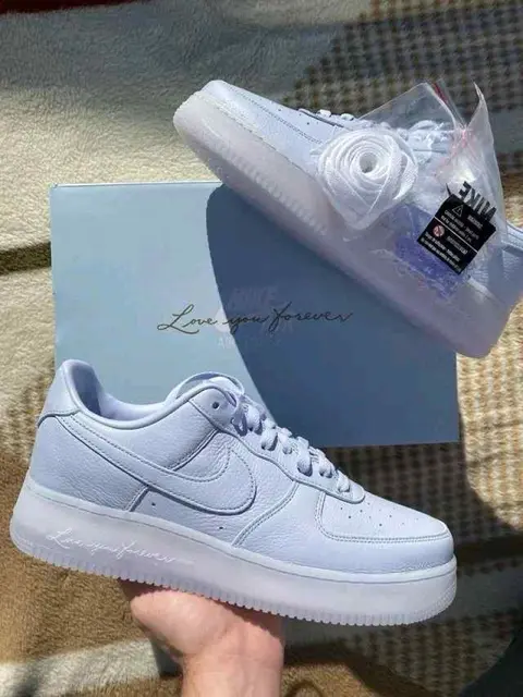Nike AirForce nocta 1 Low SP Palest Purple Cobalt Tint Silver 340