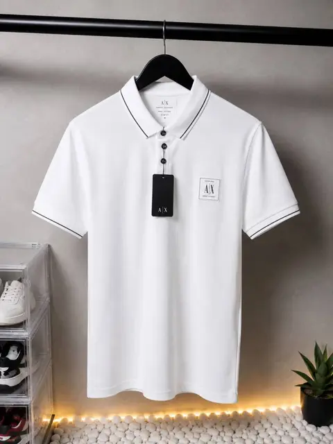 Armani Exchange Classic Polo White 1075 Sale offer VS1000