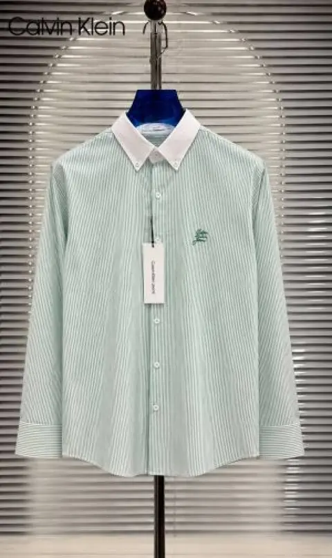 Calvin Klei Chest Logo Full Sleeves Shirt Sky Green