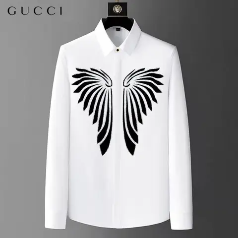 Gucci Premium Box Pack Full Sleeves Shirt White
