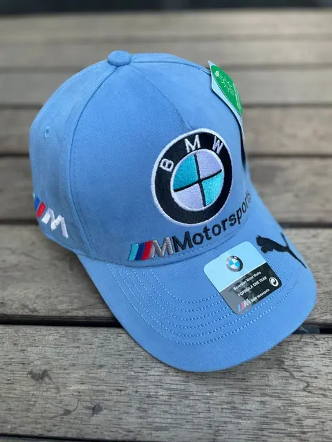 Bmw Motorsports Premium Sky Blue Unisex Cap (With Safety Box) 916