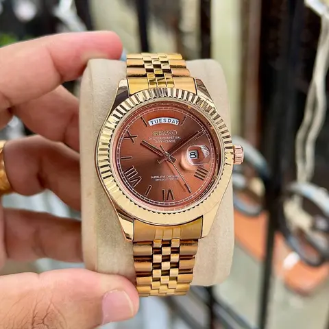 Seiko Oyster Perpetual Day Date 40 Battery Copper-Brown