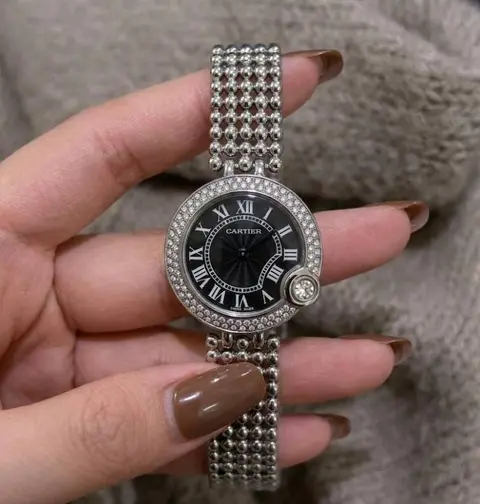 Cartier De Ballon Blanc Silver-Black